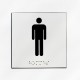 WC homme fond blanc pictogramme noir