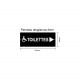 Plaque Altuglas toilettes PMR