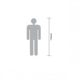 Pictogramme découpé homme