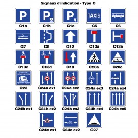 Panneaux d'indication 1