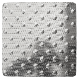 Dalle podotactile aluminium larmé 450 mm