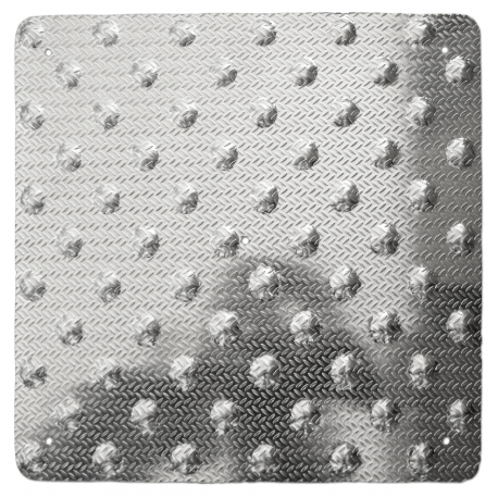 Dalle podotactile inox brossé 450